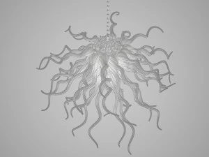 chandelier glass blown 3D Model