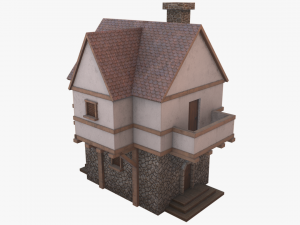 medieval house 3D मॉडल