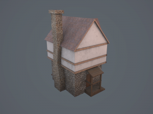medieval house 3D मॉडल