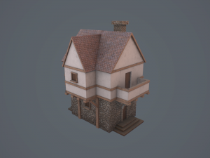 medieval house 3D मॉडल