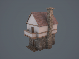 medieval house 3D मॉडल
