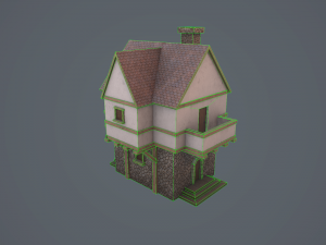 medieval house 3D मॉडल