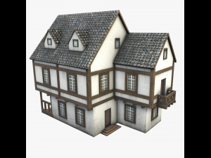 half-timbered house 3D मॉडल
