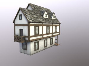 half-timbered house 3D मॉडल