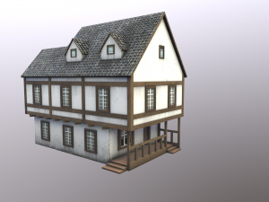 half-timbered house 3D मॉडल