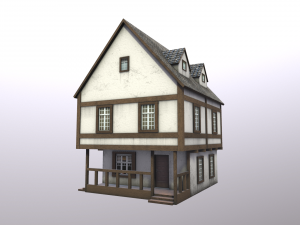 half-timbered house 3D मॉडल