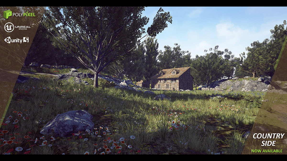 country side 3D Model .c4d .max .obj .3ds .fbx .stl .blend