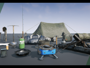 survival prop pack 3D मॉडल