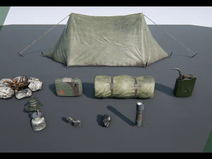 survival prop pack 3D Model