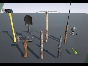 survival prop pack 3D Model