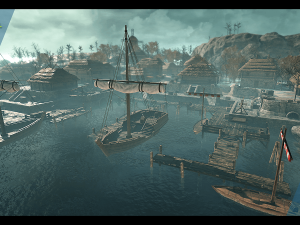 medieval docks Modello 3D