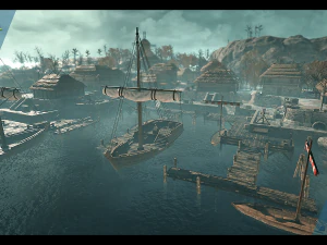 docas medievais Modelo 3D