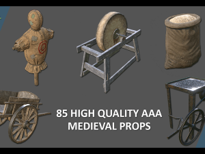 medieval village Modelo 3D