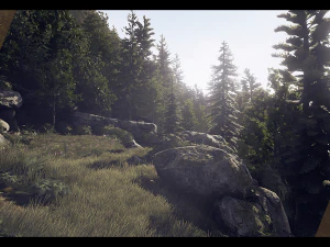 caba&ntilde;a junto al lago Modelo 3D