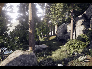 caba&ntilde;a junto al lago Modelo 3D