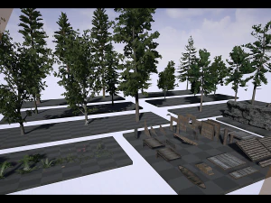 caba&ntilde;a junto al lago Modelo 3D