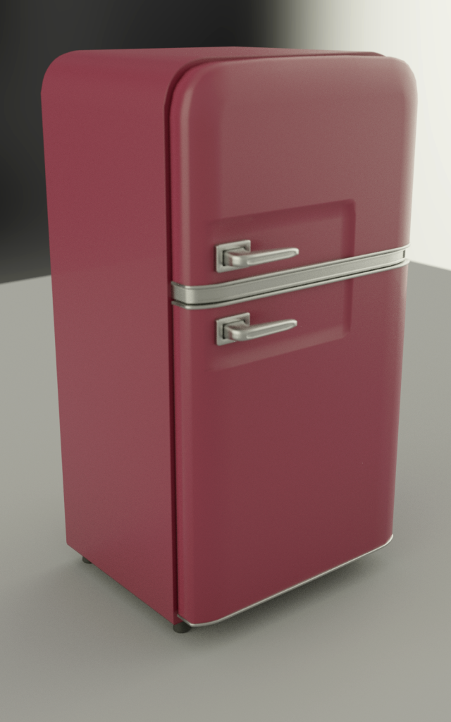 fridge 3D Модель .c4d .max .obj .3ds .fbx .stl .blend 