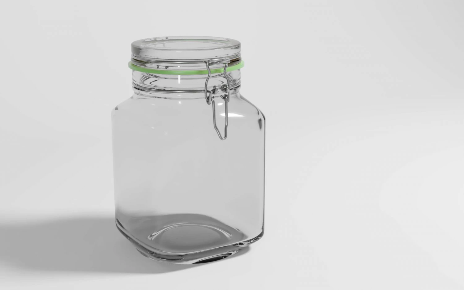 glass jar 3D Model .c4d .max .obj .3ds .fbx .stl .blend 