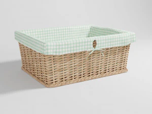 籐のバスケット 3Dモデル