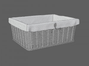 wicker basket 3D मॉडल