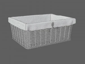 विकर टोकरी 3D मॉडल