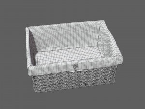 wicker basket 3D मॉडल