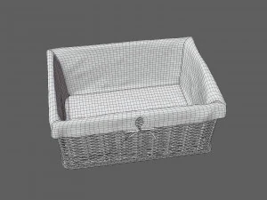 विकर टोकरी 3D मॉडल