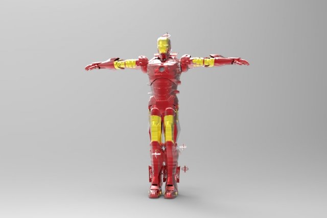 iron man 3D Модель .c4d .max .obj .3ds .fbx .stl .blend 