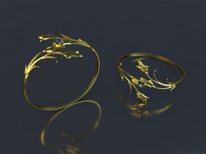 jeweler ring lily of the valley Modèles 3D en vedette