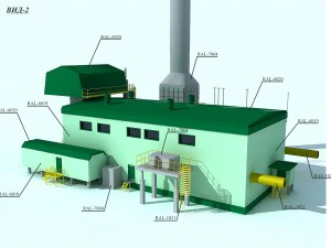 pompaggio del gas Modello 3D