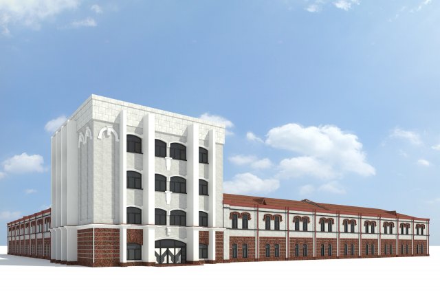 building in tashkent Modelo 3D .c4d .max .obj .3ds .fbx .stl .blend 