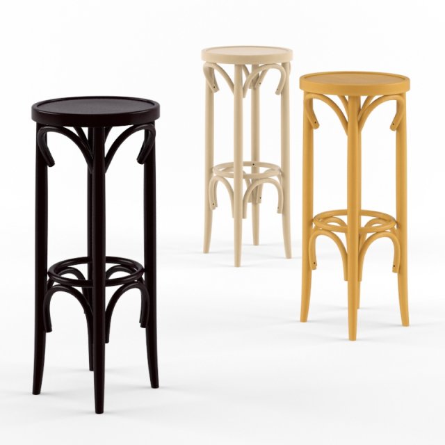 vienna bar stool 3D Model .c4d .max .obj .3ds .fbx .stl .blend 