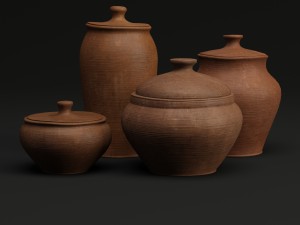 tableware clay 3D मॉडल
