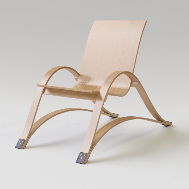 bow spring chair 3Dモデル .c4d .max .obj .3ds .fbx .stl .blend 
