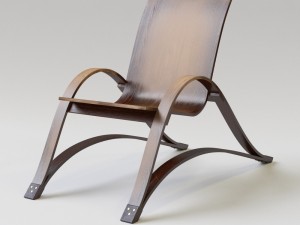 bow spring chair 3Dモデル
