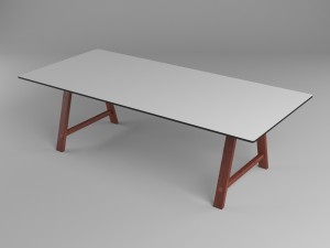 t1 table with fix tabletop brand andersen-furniture 3D मॉडल