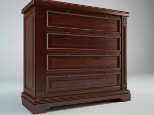 कपड़े रखने की आलमारी 3D मॉडल