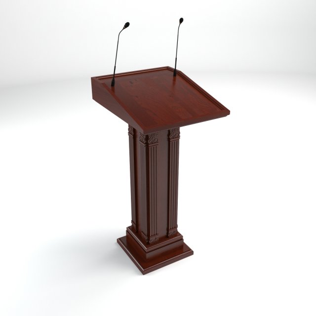 tribune 3D Model .c4d .max .obj .3ds .fbx .stl .blend 