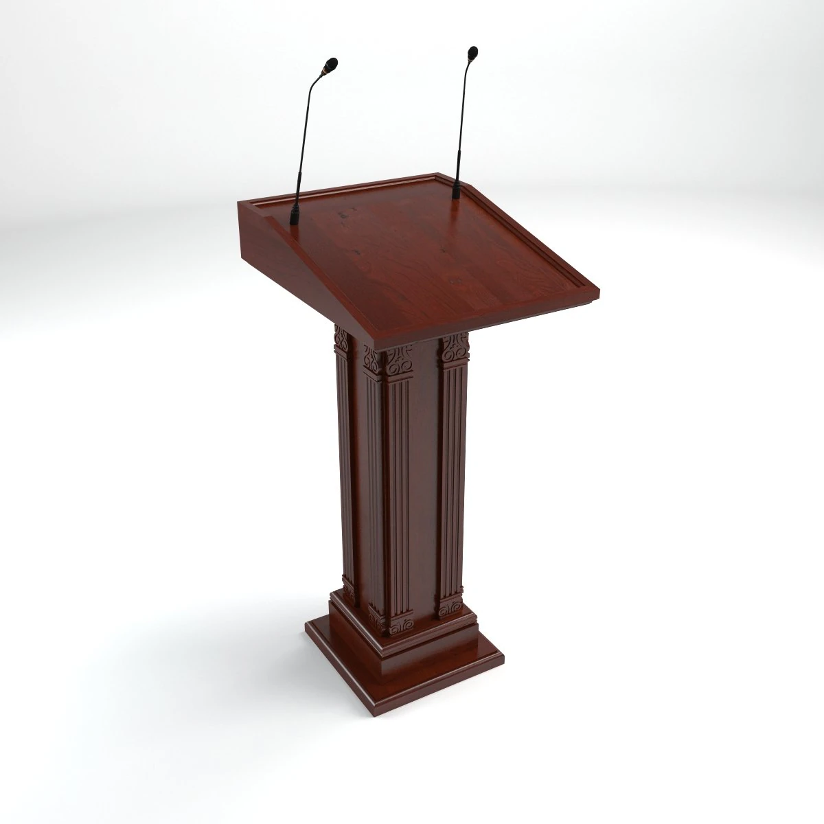 tribune 3D Model .c4d .max .obj .3ds .fbx .stl .blend 