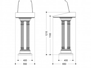 tribune 3D Model