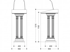 tribune 3D Model