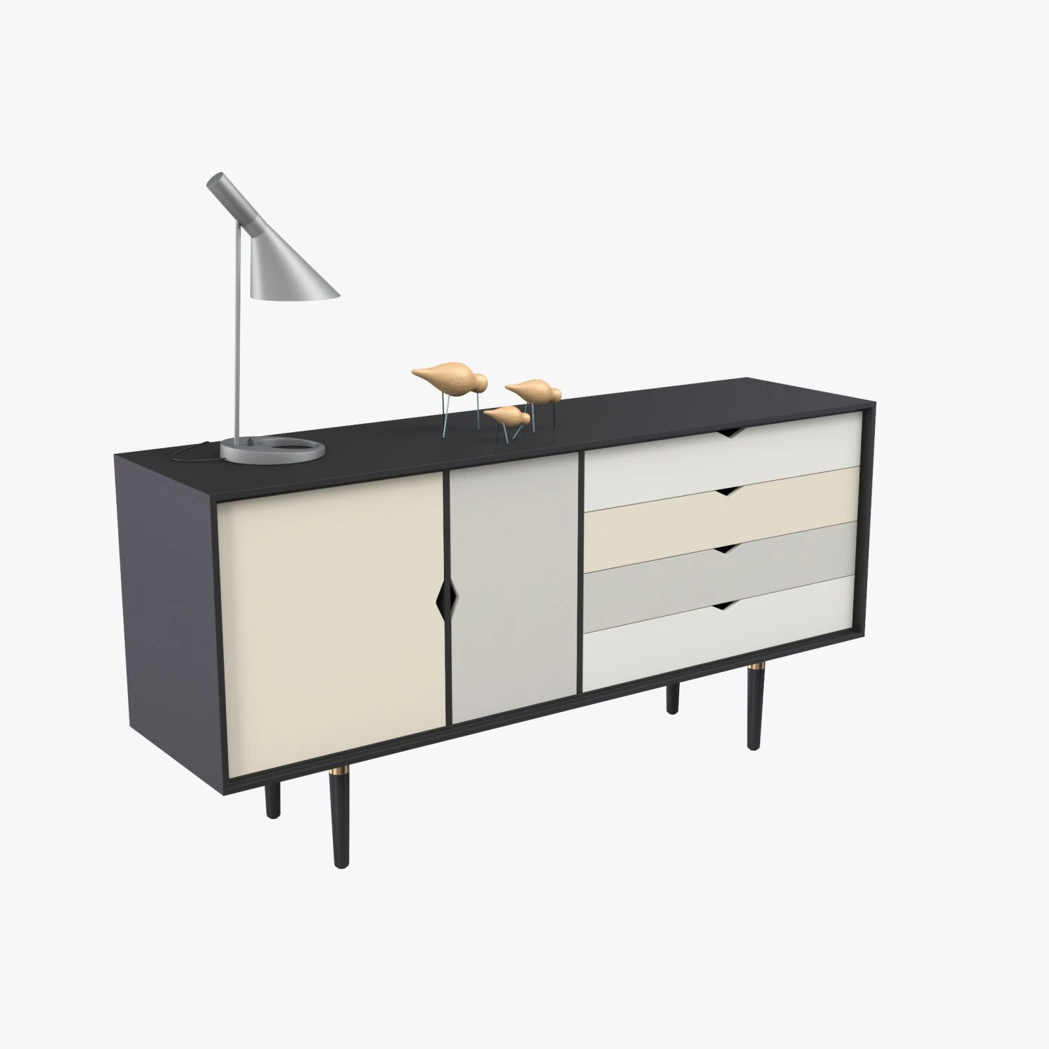 s6 sideboard andersen furniture 3D Model .c4d .max .obj .3ds .fbx .stl .blend 