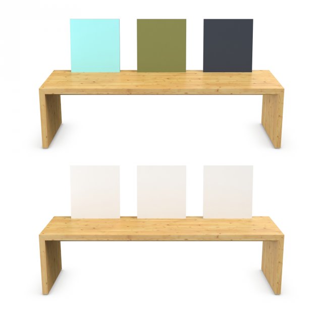 wooden bench Modello 3D .c4d .max .obj .3ds .fbx .stl .blend 