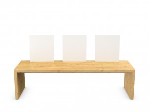 wooden bench Modello 3D