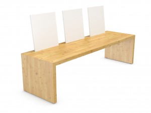 wooden bench Modello 3D