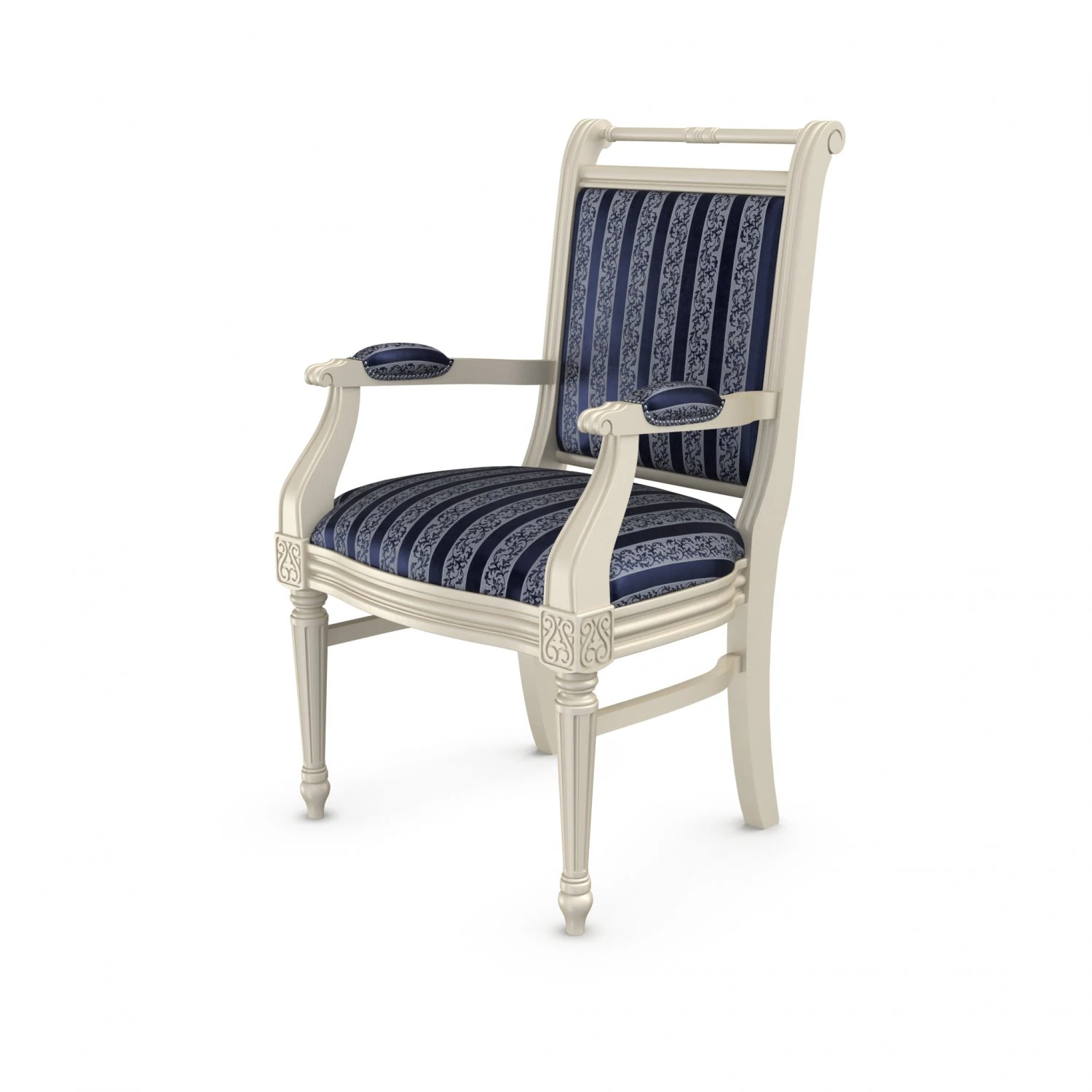 classic armchair 3D Model .c4d .max .obj .3ds .fbx .stl .blend 