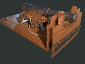 ship cannon 3D Model