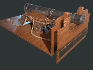 ship cannon 3D Model