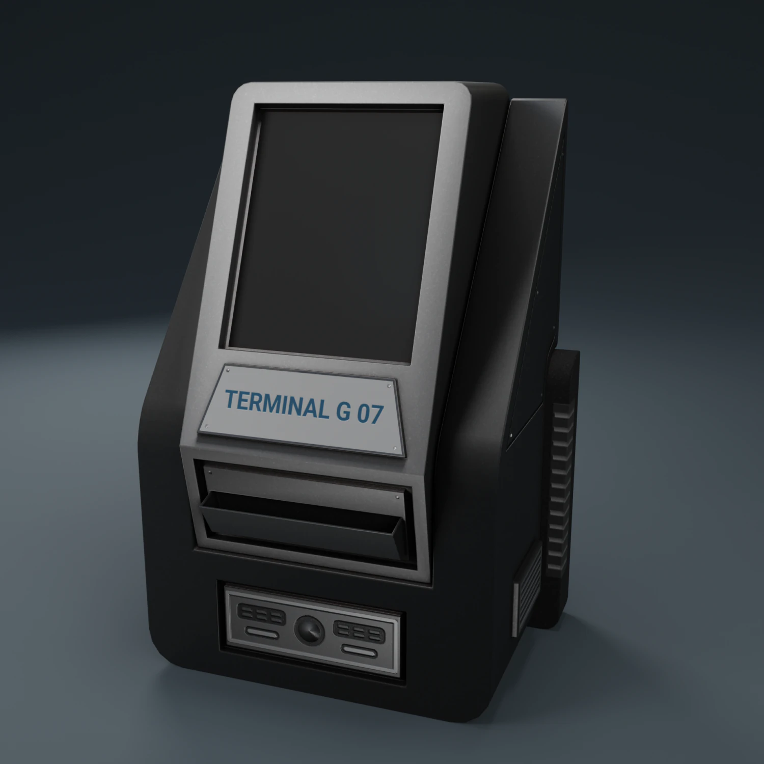 sci-fi terminal 3D Model .c4d .max .obj .3ds .fbx .stl .blend