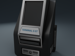 sci-fi terminal Model 3D